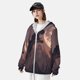 thumbnail image 3 of Balery Dinosaur Moonlit Forest Sudadera ligera de manga larga con capucha y protección solar UPF 50+ para hombre y mujer, ideal para pesca y running-Medium, 3 of 7
