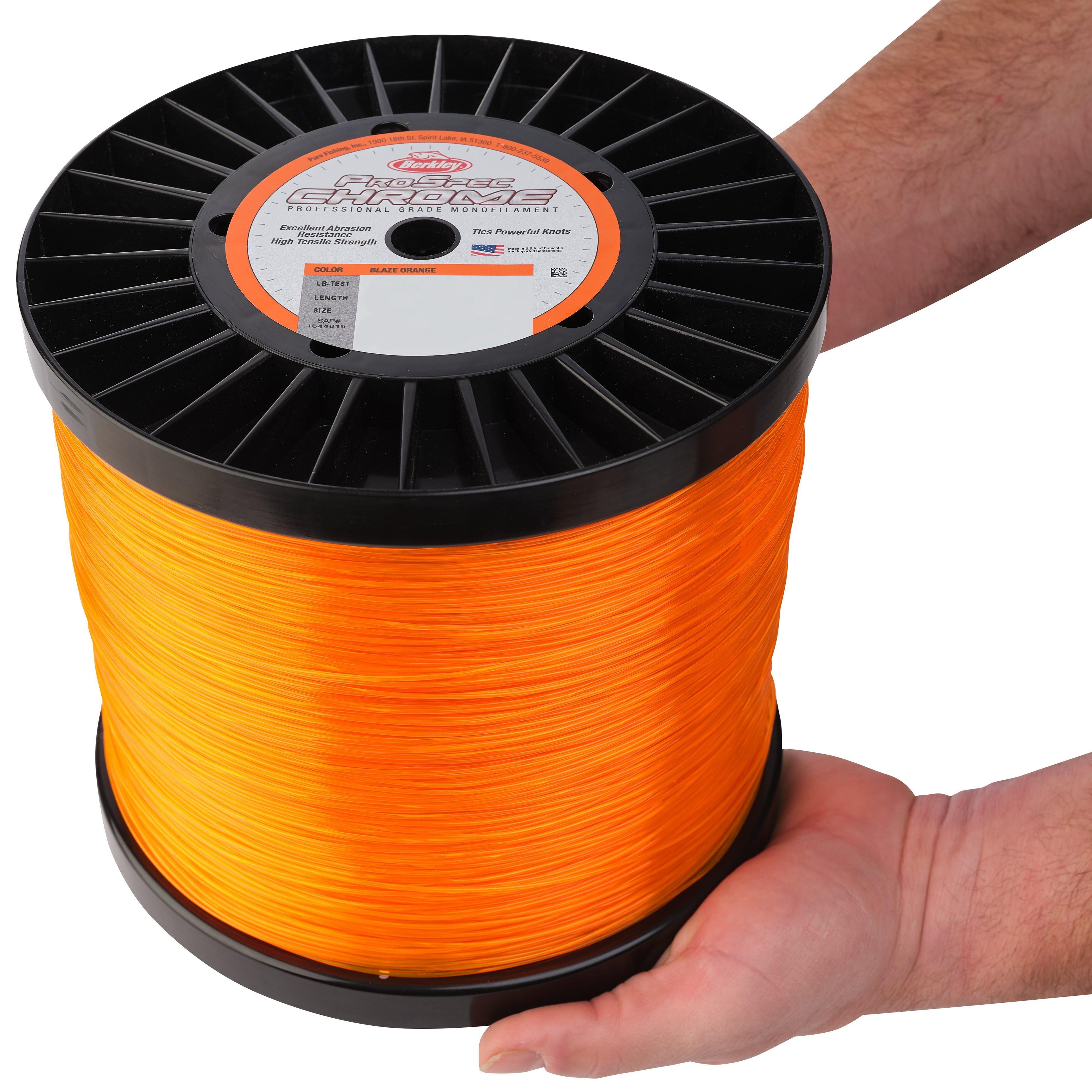 Berkley ProSpec® Chrome Monofilament Fishing Line, Blaze Orange, 130 lb Test Strength, 2000 yd