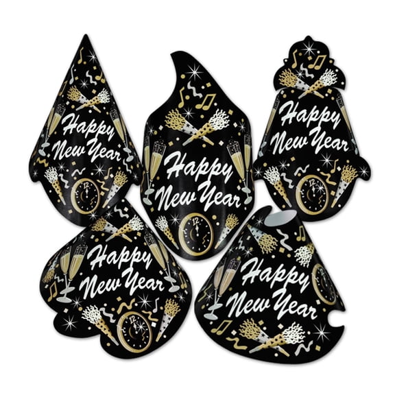 50 Pack Beistle New Year Tymes New Year's Eve Party Hats