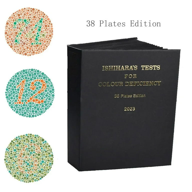 38 Plates Ishihara Book For Colour Blindness Eye Testing Book - 38 ...