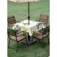 thumbnail image 4 of Outdoor Tablecloth with Umbrella Hole for Patio/Picnic/Party/Camping, Yellow Lemon Summer Waterproof Table Cloth Square Cover Washable, Farmhouse Tropical Fruit Watercolor (54"x 54"), 4 of 8