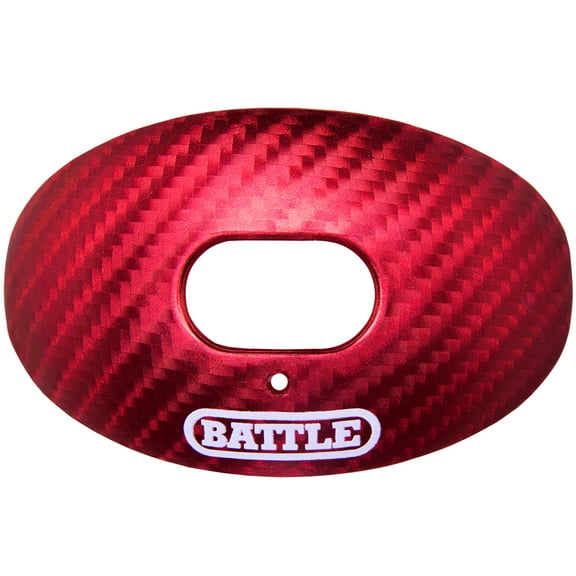 Battle Sports Carbon Chrome Oxygen Lip Protector Mouthguard - Red