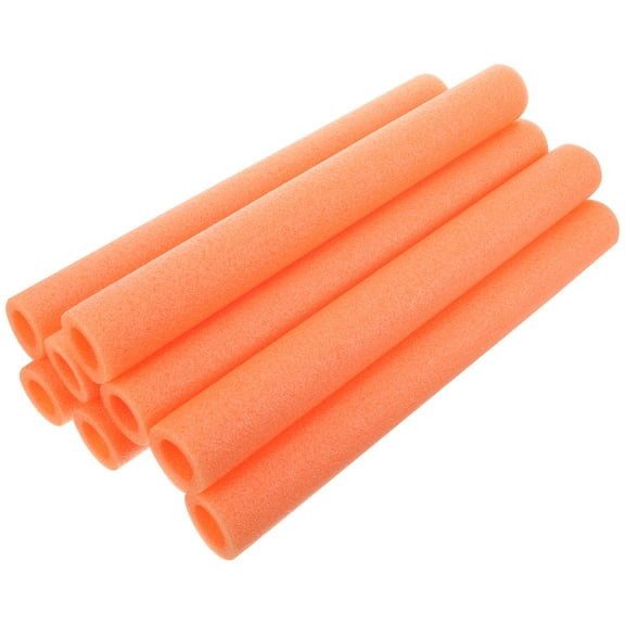 BESTOYARD 10Pcs Trampoline Protective Foam Tubes Pole Covers Orange for Stability and Safety