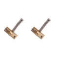 thumbnail image 4 of Yuarrent Sillines de puente de bajo, piezas de repuesto prácticas para guitarra, tornillo de montaje, sillín de cuerda fija roscado a prueba de óxido, 3cm 2piezas Yuarrent CBP464238, 4 of 5