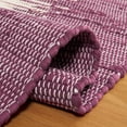 thumbnail image 5 of SAFAVIEH Montauk Twyla Geometric Cotton Area Rug, Purple, 6' x 9', 5 of 11