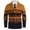 Orange, variant on DPTALR George Men's Solid Color V-Neck Button Collar Slim Fit Knit Sweater,Beige Big and Tall Men XXL