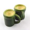 thumbnail image 2 of Set of 2 Wooden Coffee Mugs - Medium Size Paper Cup Style Glasses for Hot and Cold Drinks, Healthy Drinkware, 2 of 5