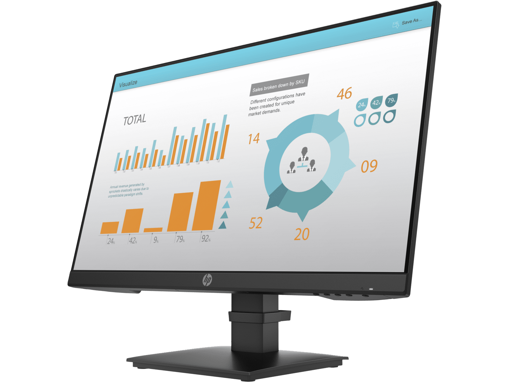 HP P24 G4 24 FHD Monitor 23.8" FHD (1920 x 1080) 48-75 Hz