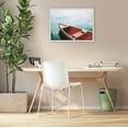 thumbnail image 5 of Kate and Laurel Sylvie Floating in the Sky Framed Canvas Wall Art by Alicia Bock, 18x24 White, Lake House Boat Photography Art for Wall, 5 of 6
