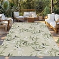 thumbnail image 2 of Green Eucalyptus Leaves Outdoor Rug for Patio/Deck/Porch, Non-Slip Large Area Rug 3 x 5 Ft, Spring Watercolor Plant Textured Indoor Outdoor Rugs Washable Area Rugs, Camping Rug Carpet Runner, 2 of 8