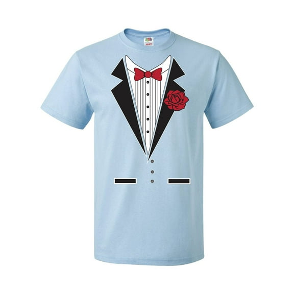 Tuxedo Rose Adult DT T-Shirt Tee