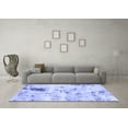 thumbnail image 3 of Ahgly Company Machine Washable Indoor Rectangle Solid Blue Modern Area Rugs, 4' x 6', 3 of 4