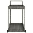 thumbnail image 2 of vidaXL Bar Cart Grey 100x45x83 cm Poly Rattan, 2 of 4