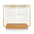 thumbnail image 3 of ROSENICE 1Set Upright Tabletop Calendar Holder Beech Iron Minimalist Design for Home Office Decor, 3 of 7
