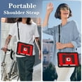 thumbnail image 6 of Case For iPad 7/8/9th Generation 10.2" (2019/2020/2021) Foldable Stand Protective Cover With Pen Holder and Shoulder Strap, 6 of 9