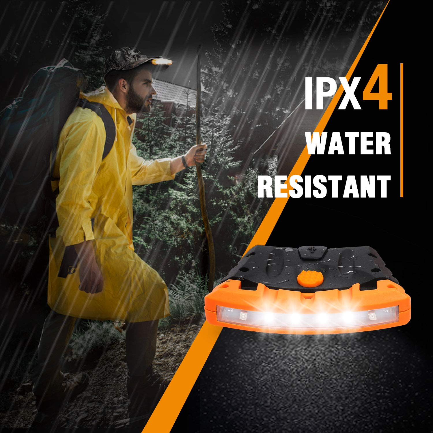 EverBrite 2 Pack Rechargeable Hat Clip LED Headlamp photo 2