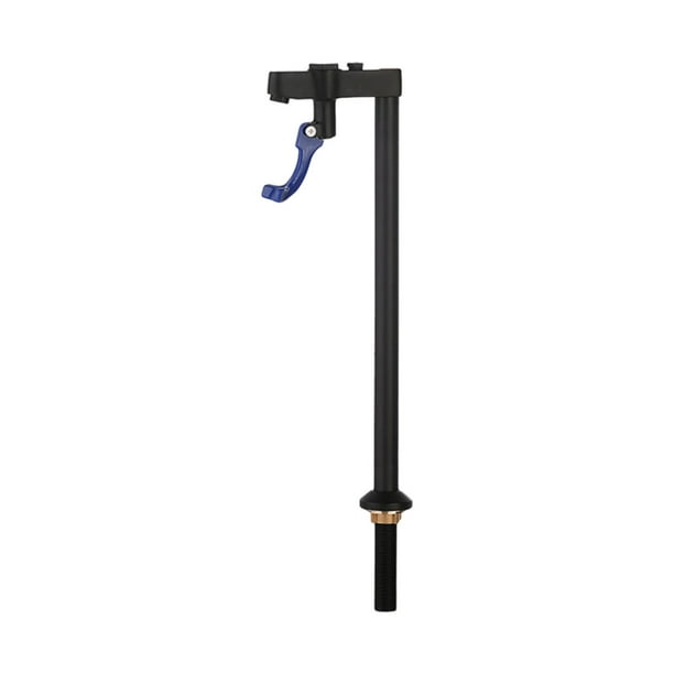 Grifo de llenado de vidrio para cocina, dispensador de agua de flujo ajustable, montaje universal en cubierta 37cm negro