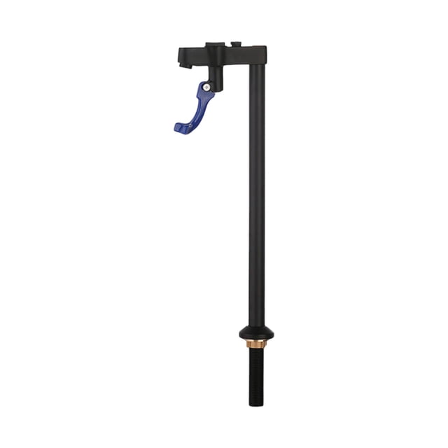 Grifo de llenado de vidrio para montaje en cubierta, grifo universal para llenado de agua potable sólida 37cm negro