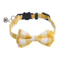 thumbnail image 5 of sunsanly British Plaid Cat Collar Bow Tie Breakaway Fabric Pet Necklet with Copper Bells Classic Design Neck Collar for Boy Girl Cats Puppy Dog, 5 of 8