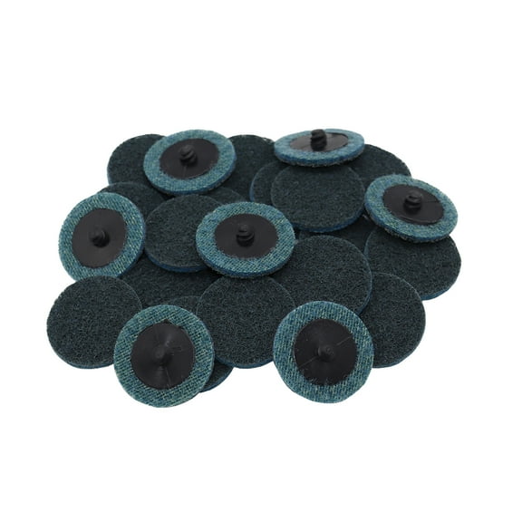 Grip 25 pc 2" Surface Conditioning Quick Change Sanding Discs (Fine) - Wood, Metal, Fiberglass - 25,000 RPM Maximum Speed