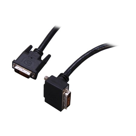 UPC: 0065030837514 | Startech 6 ft 90 Degree Down Angled DVI-D Monitor Cable – M/M – DVI-D (Dual-Link) Male Video – DVI-D (Dual-Link) Male Video – 6ft – Black