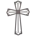 thumbnail image 5 of Dicksons Medallion Open Black 18 Inch Metal Decorative Hanging Wall Cross, 5 of 5