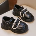 thumbnail image 6 of ITSAME Girls Platform Loafers, Adjustable Strap Round Toe Cute Bow Kids Fashion School Uniform Dress Shoes Black 9.5(Little Kids), 6 of 9