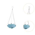 thumbnail image 6 of CarpNettore Hanging Bird Bath Water Feeder Birds Feeder Tray for Garden Hummingbird Tree Blue Green, 6 of 9