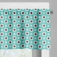thumbnail image 3 of Ambesonne Retro Window Valance, Abstract Ornaments Dots, 54" X 12", Pale Blue Black White, 3 of 5