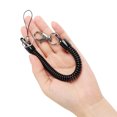 thumbnail image 6 of Spiral Retractable Coil s Lanyard with Lobster Claw Clasps Steel Hook Keychain Ring, 6 of 7