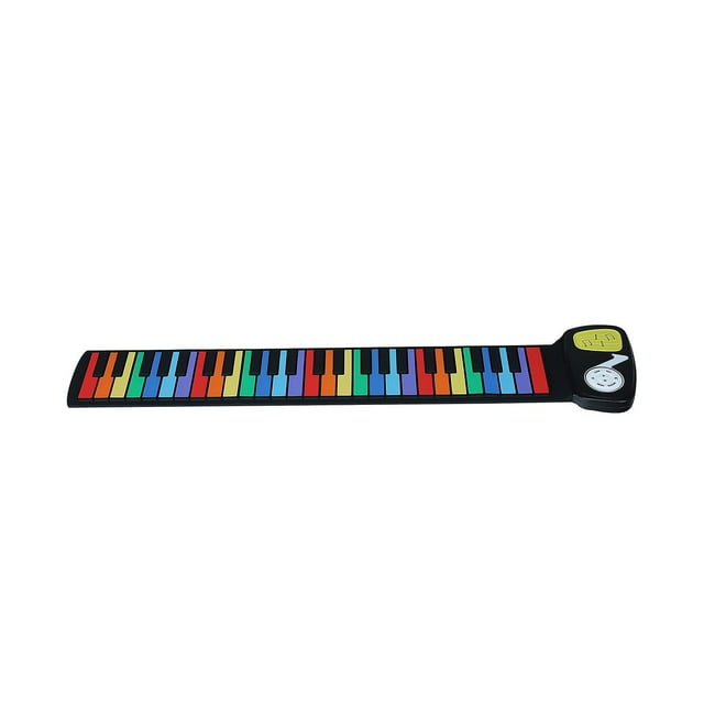 Piano portátil enrollado a mano HUOGUO de 49 teclas con cuerno para todas las edades