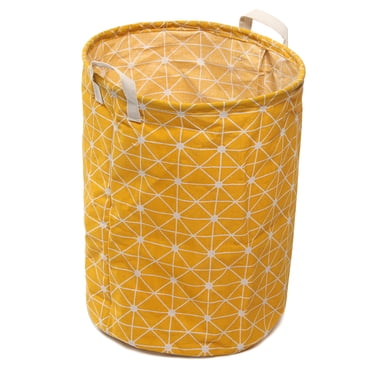 Foldable Cotton Canvas Household Laundry Hamper