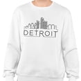 thumbnail image 2 of Skyline Detroit Michigan Sweatshirt Unisex Large White, 2 of 5