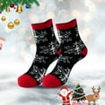 thumbnail image 2 of Tiqkatyck Ankle Socks Clearance, Winter Wool 2 Pairs Crew Socks Fuzzy Socks for Women Soft Fluffy Winter Cozy Slipper Socks Cute Plush Warm Socks for Christmas Crew Socks for Women Black One Size, 2 of 4