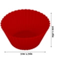 thumbnail image 4 of Advancent Silicona Muffin Cups Cake Cheesecake Chocolate Pastelería Moldes Cupcake Moldes Bandeja Cocina Restaurante Horno Utensilios Para Herramientas y accesorios para hornear Rot, 4 of 6