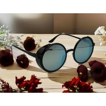 Cute Translucent Steampunk Goggles Glasses Round Sunglasses Emo Retro