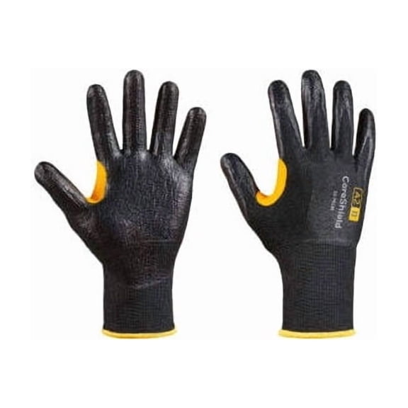 North Safety B2334331 Core Shield 22-7913B-10XL Cut Resistant Gloves - Smooth Nitrile Coating - A2-B - Black - Size 10