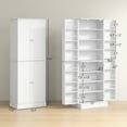 thumbnail image 4 of HOMCOM 65" Kitchen Pantry Cabinet with Adjustable Shelves Spick Racks White, 4 of 9