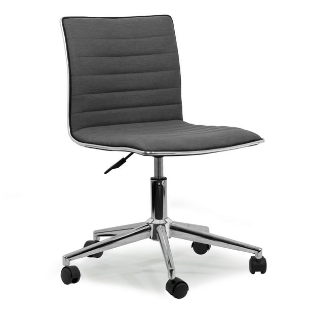 Aiko Grey Fabric Swivel Office Chair with Wheel Base ...