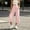 Light Pink, variant on Women's Casual Wide Leg Cropped Capri Pants Loose Wide Leg Low Rise Fold Over Stretch Gaucho Pants for Summer Beach Holiday(Light Gray,S)
