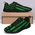 thumbnail image 4 of St Patricks Day Shoes for Women Breathable Running Sneakers Men Green Four Leaf Clover Shoes for Irish Festival Gift Black Size 10.5, 4 of 5