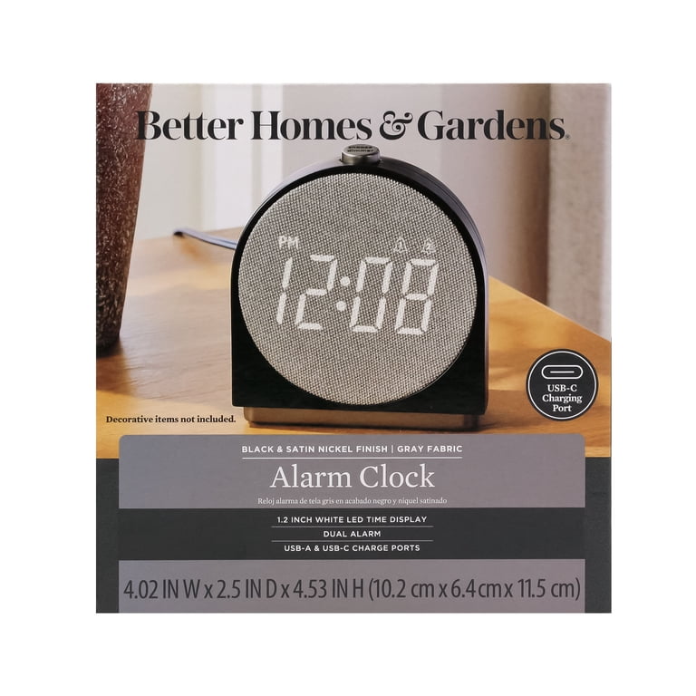 Better Homes & Gardens Digital Alarm Clock with USB Charging photo 7