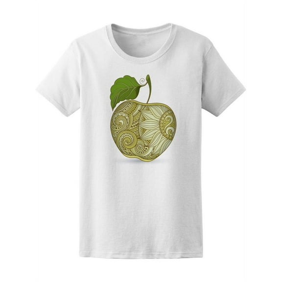 Apple Paisley Mandala T-Shirt Women -Image by Shutterstock, Female x-Large