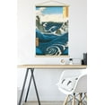 thumbnail image 5 of Utagawa Hiroshige - Naruto Whirlpool, Awa Province Wall Poster with Magnetic Frame, 22.375" x 34", 5 of 6