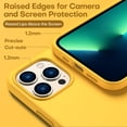 thumbnail image 5 of ImpactStrong Heavy Duty Silicone Case for iPhone 13 Pro Max [Drop Protection] Rubber Gel Cover with [Soft Anti-Scratch Microfiber Interior] Shockproof Phone Case for iPhone 13 Pro Max - Yellow, 5 of 8