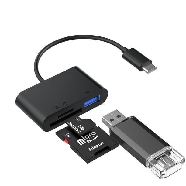 Elegant Choise USB C 3 in1 Hub Adapter Multi Port Converter SD/TF Card ...