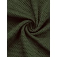 thumbnail image 5 of LUXUR Mens T Shirts Hooded Neck Blouse Solid Color Summer Tops Loose Fit Pullover Short Sleeve Basic Tee Army Green L, 5 of 5