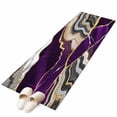 thumbnail image 2 of 2'x6' Rug Runners for Hallways Kitchen, Purple Marble Non Slip Entryway Beside Floor Carpet Runner, Grey Gold Texture Vintage Farmhouse Art Washable Laundry Room Bedroom Throw Rugs Mat for Family Pet, 2 of 8