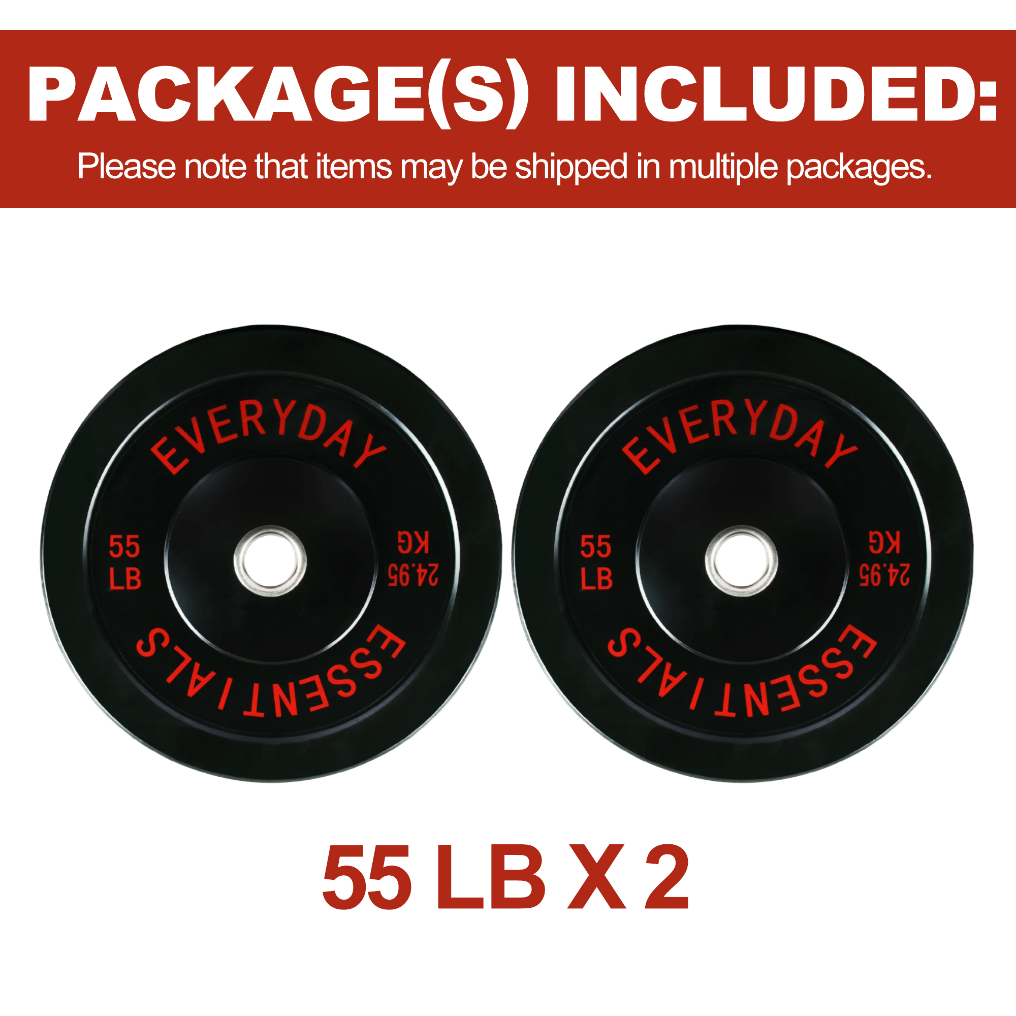Sprint Demon 2" Olympic Bumper Weight Plates，with Steel Hub，Black & Colour Options, Multiple Weights & Sets，for Home Gym Strength Training