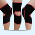 thumbnail image 5 of WEUVEB Thickened Sponge Knee Pads Protector Brace for Injury Recovery, Black, 2-Pack Set, 5 of 8